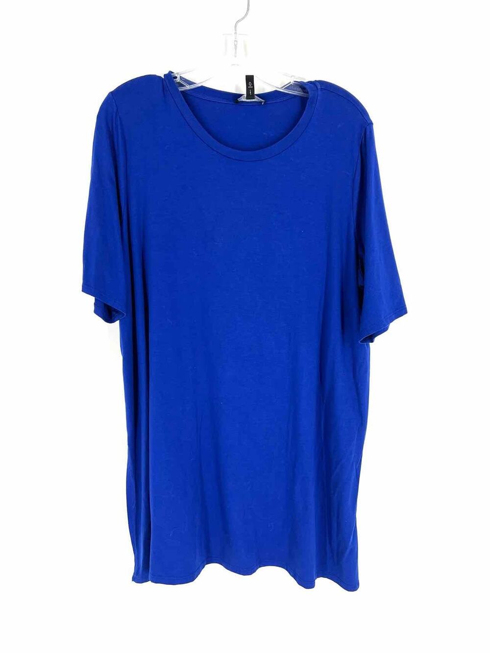 Eileen Fisher Size XL Dk Blue Solid Tencel Designer Tunic
